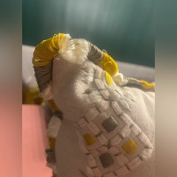 Anthropologie Georgia Cotton Embroidered Pillow - Picture 7 of 12